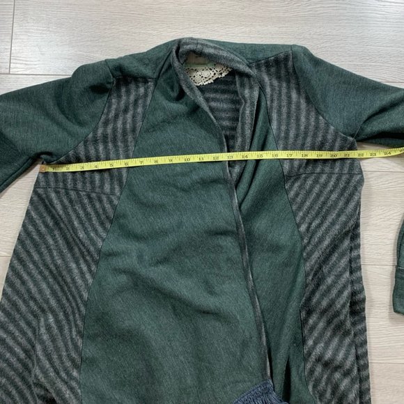 Anthropologie SATURDAY SUNDAY Elise Blanket Open Striped Cardigan Sweater - Picture 8 of 9